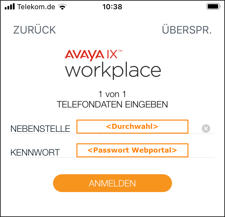 Настройка avaya workplace на андроиде